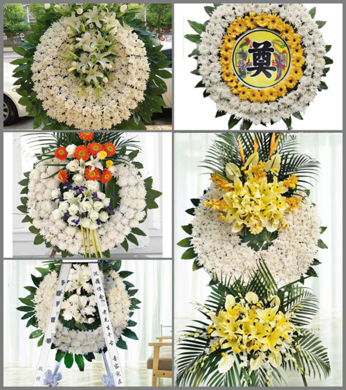 山东济宁邹城市大束镇时枣村花圈速递